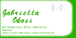 gabriella okosi business card